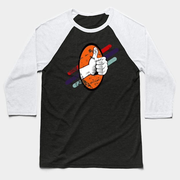 Thumbs Up Baseball T-Shirt by Sleekmaus